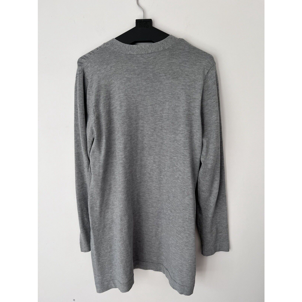 Karen Scott Womens Open Knit Cardigan Sweater Size Large Gray - Picture 3 of 6